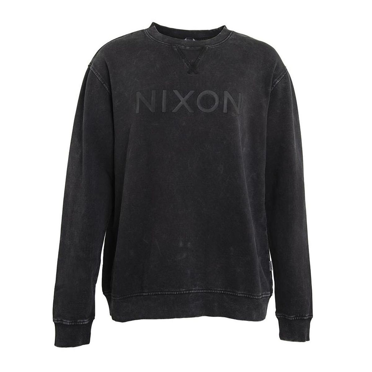 NIXON - Polerón Hombre Nixon Zipper Black Logo Back Rainbow