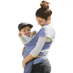 MITIMA - Portabebé Fular Gris Claro