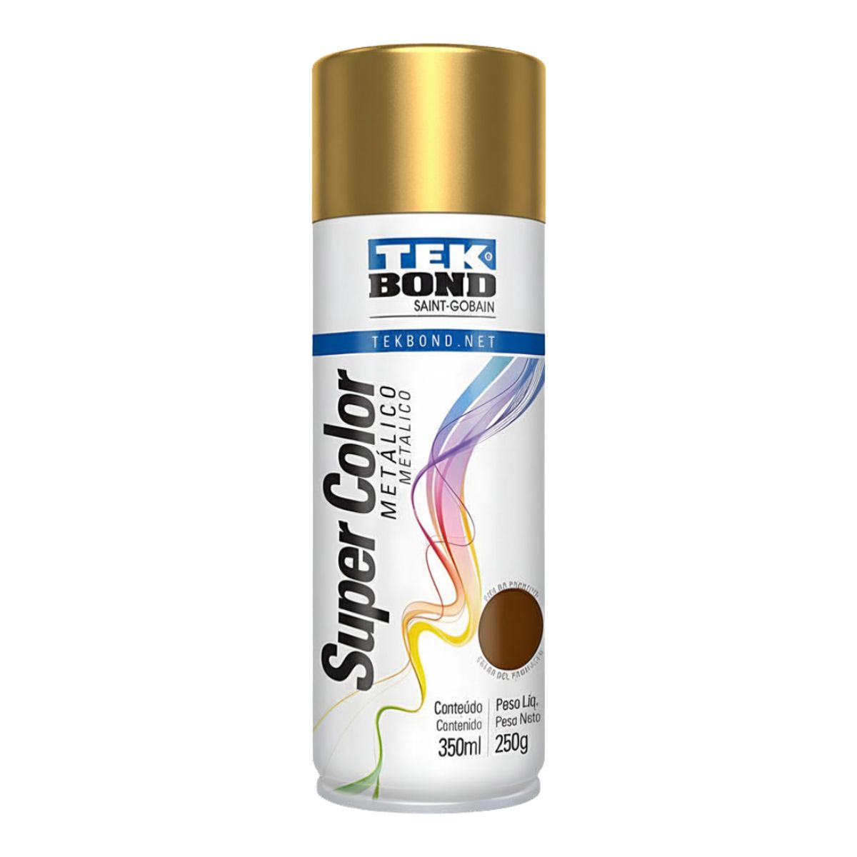 TEKBOND - PINTURA EN SPRAY METALIZADA DORADO 350ML 250G TEKBOND