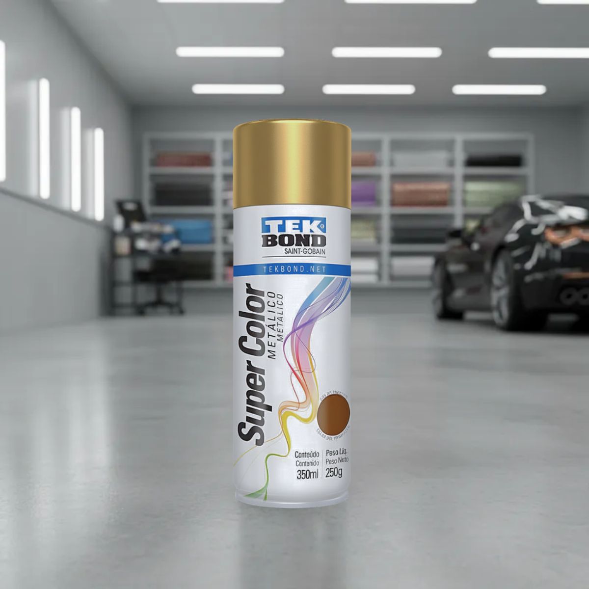 TEKBOND - PINTURA EN SPRAY METALIZADA DORADO 350ML 250G TEKBOND