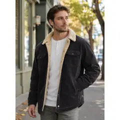 PANAMA JACK - Chaqueta Hombre Cotelé Chiporro Gris