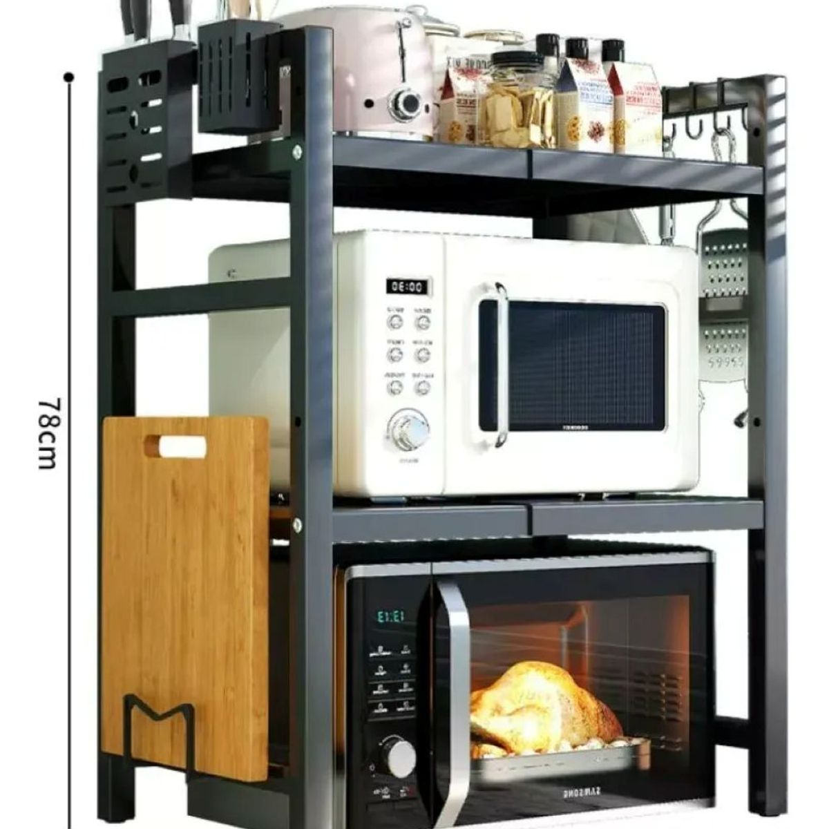 GENERICO - Estante Repisa Extensible Horno Microondas Rack Organizador