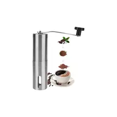 GENERICO - Molinillo Manual Moledor De Cafe Triturador Acero 17,5cm