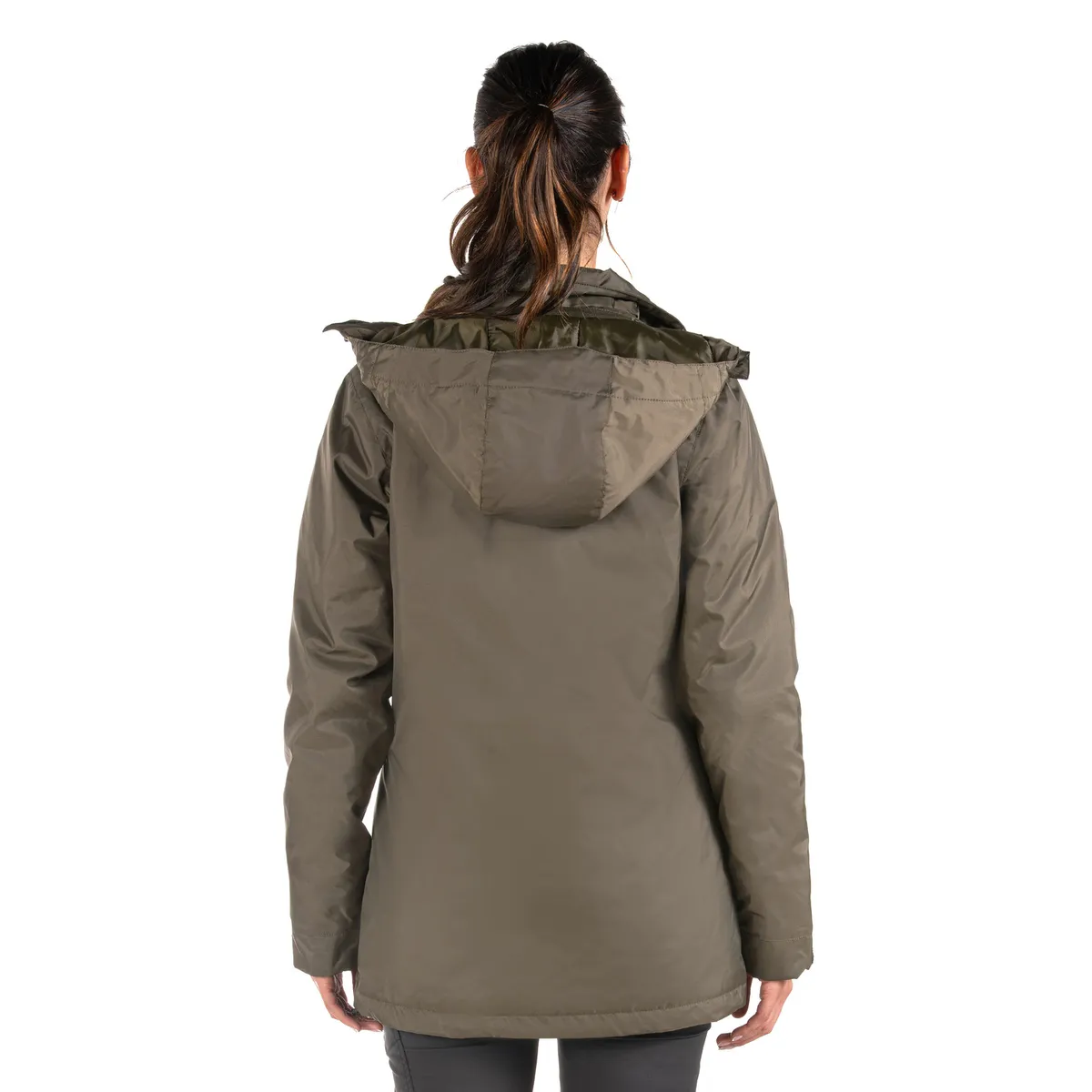 PANAMA JACK - Parka Mujer Impermeable Larga Outdoor Verde Panama Jack
