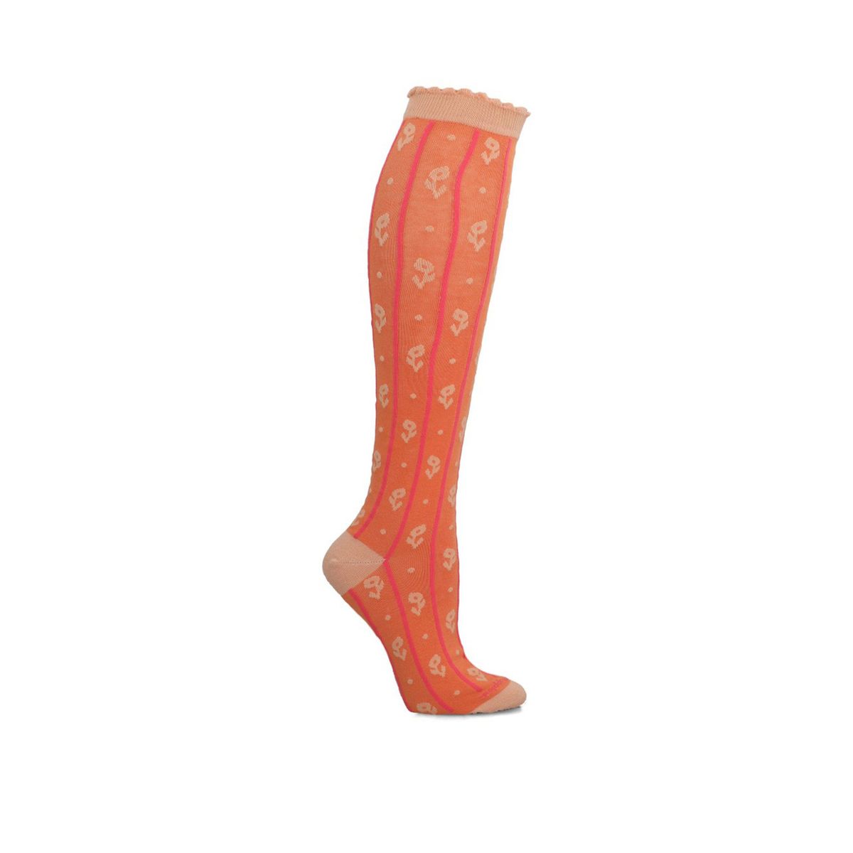 HUSH PUPPIES - Calcetín Algodón Mujer Kh St Flower Naranja HUSH PUPPIES