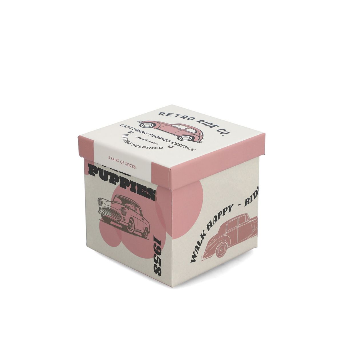 HUSH PUPPIES - Pack 3 Calcetines Algodón Mujer Pack Gift Cars Crema HUSH PUPPIES