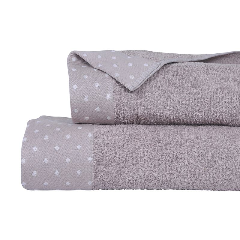 MASHINI - Juego de Toallas 2 Set Elite 450g Taupe Mashini