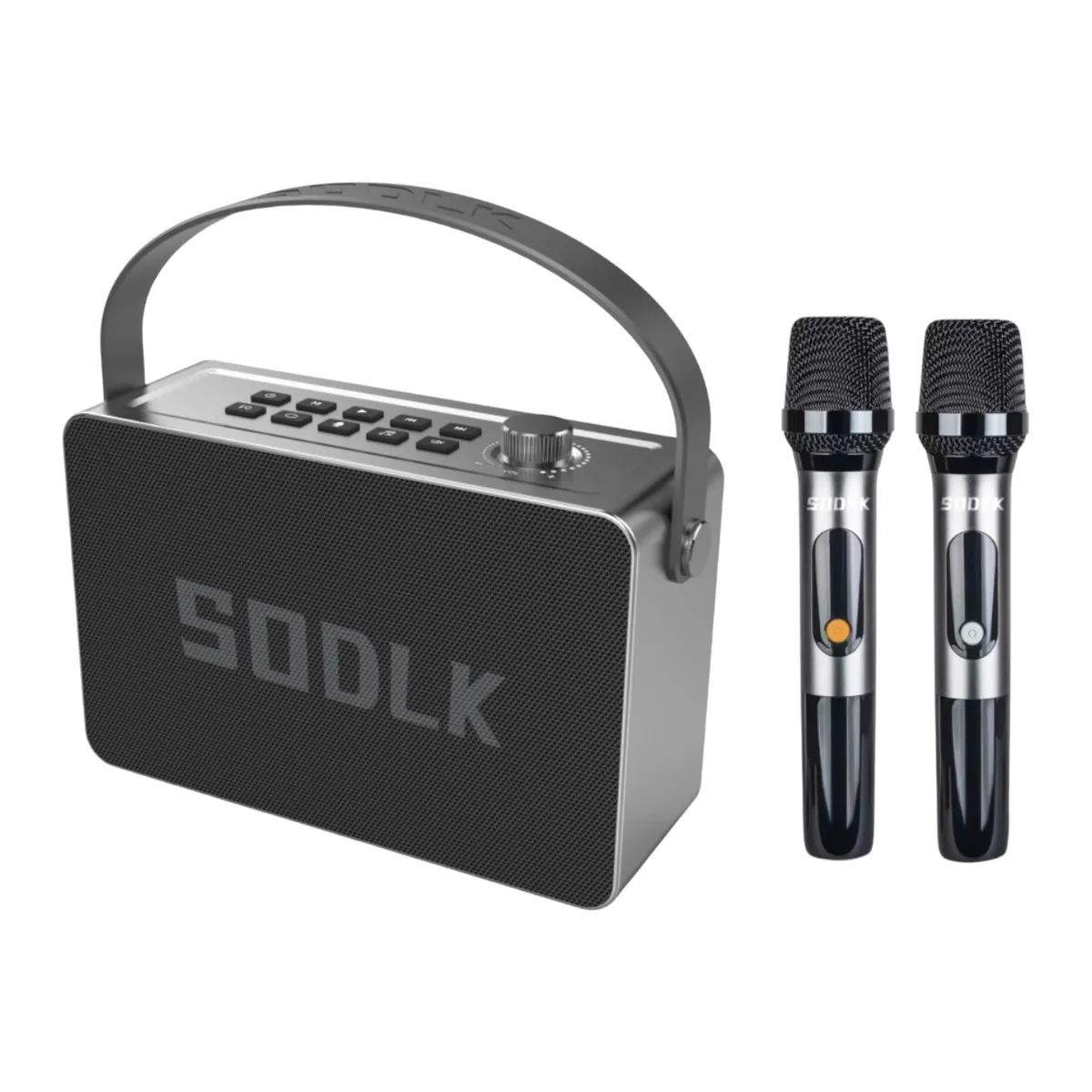 CASTLETEC - Parlante Altavoz Bluetooth 5.0 Karaoke 2Mic 160W 12000mAh IPX5 TWS SODLK S1126