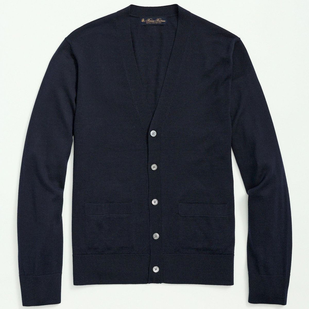 BROOKS BROTHERS - Sweater Hombre Merino Cardigan Azul Brooks Brothers