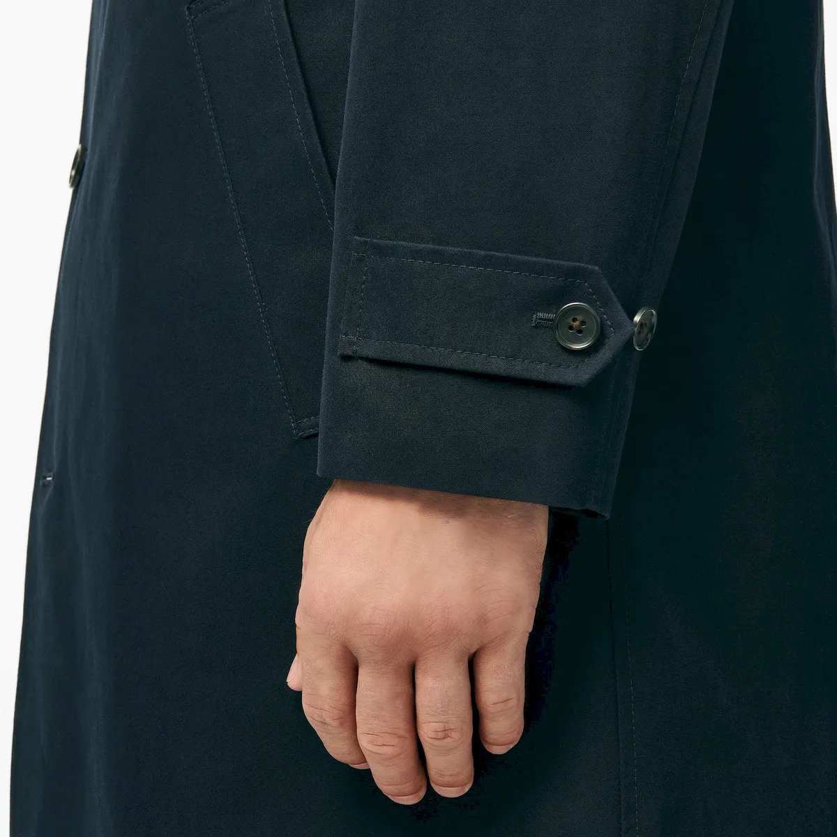 BROOKS BROTHERS - Abrigo Hombre Bonded Cotton Removable Liner Azul Brooks Brothers