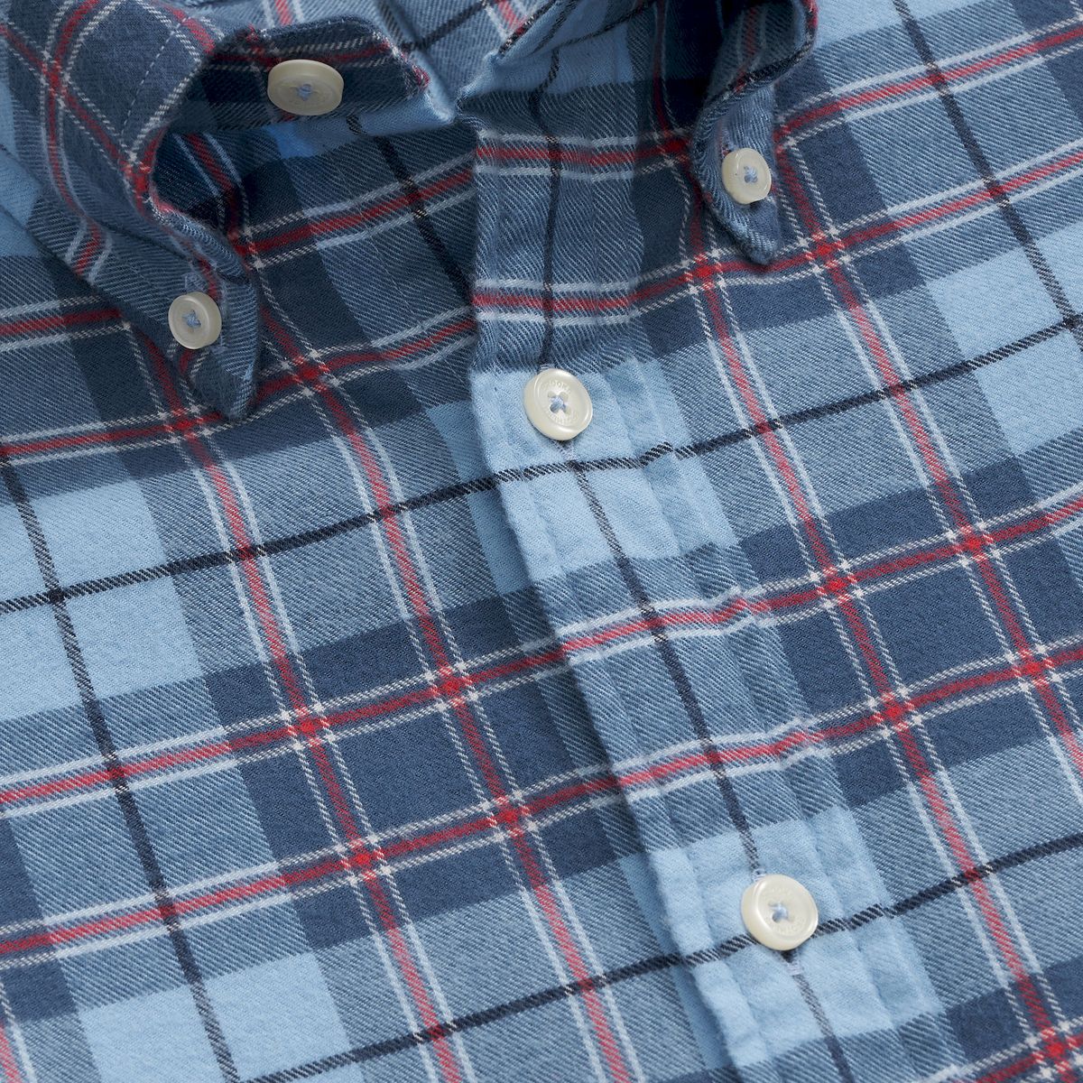 BROOKS BROTHERS - Camisa Hombre Ni Portuguese Flannel Reg Azul Brooks Brothers