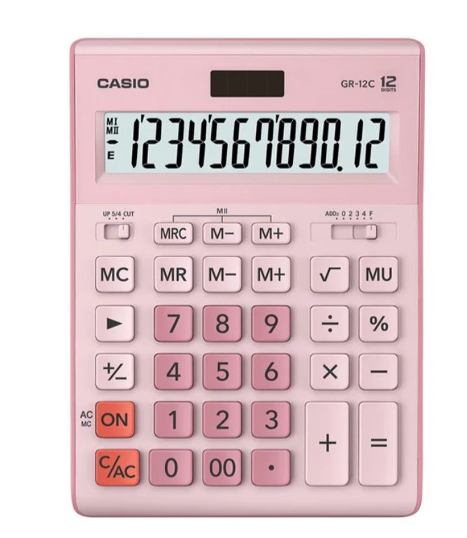 CALCULADORA GR12C-PK 12 DIGITOS GRAN TAMANO