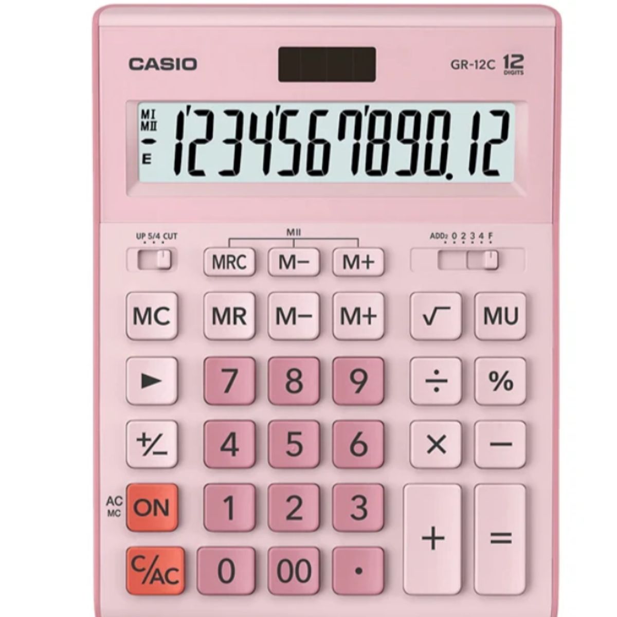 CASIO - CALCULADORA CASIO GR12C-PK 12 DIGITSO GRAN TAMAÑO
