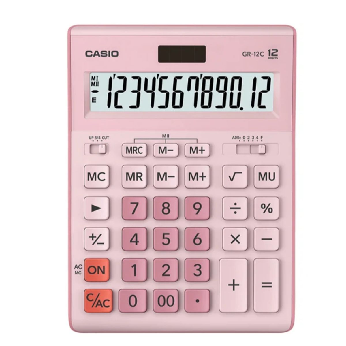 CASIO - CALCULADORA CASIO GR12C-PK 12 DIGITSO GRAN TAMAÑO