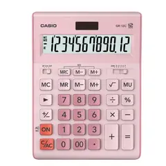 CASIO - CALCULADORA GR12C-PK 12 DIGITSO GRAN TAMAÑO