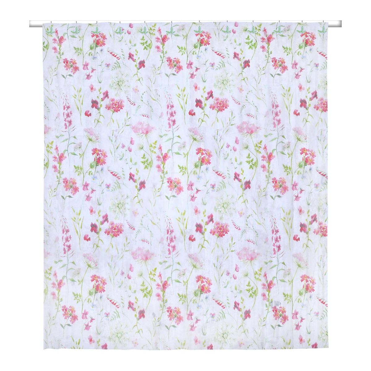 MASHINI - Set Cortina 2 Piezas Flores Rojo Mashini