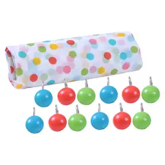 MASHINI - Set Cortina 2 Piezas Puntos Verde
