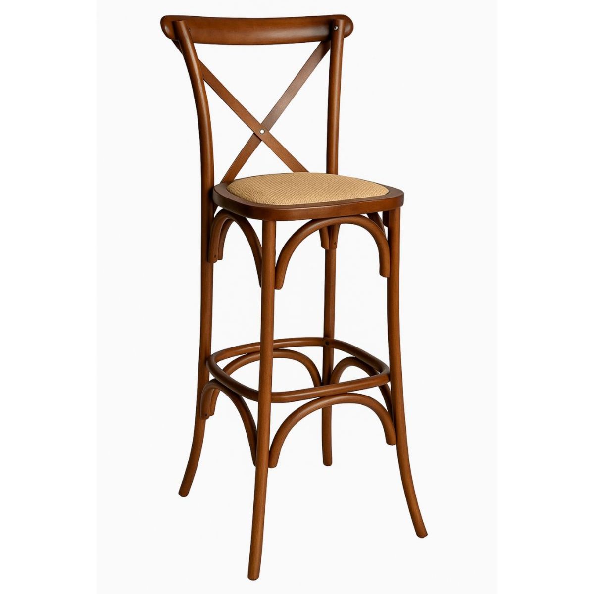 HABITA2 CHILE - Taburete Crossback de Madera 66 cm