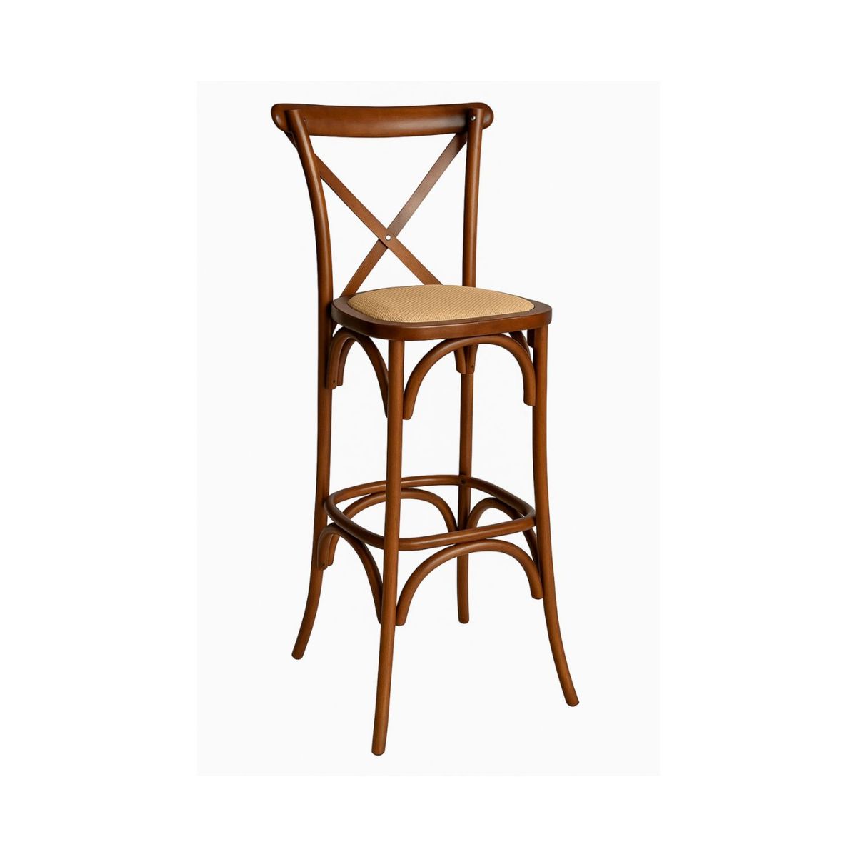 HABITA2 CHILE - Taburete Crossback de Madera 66 cm
