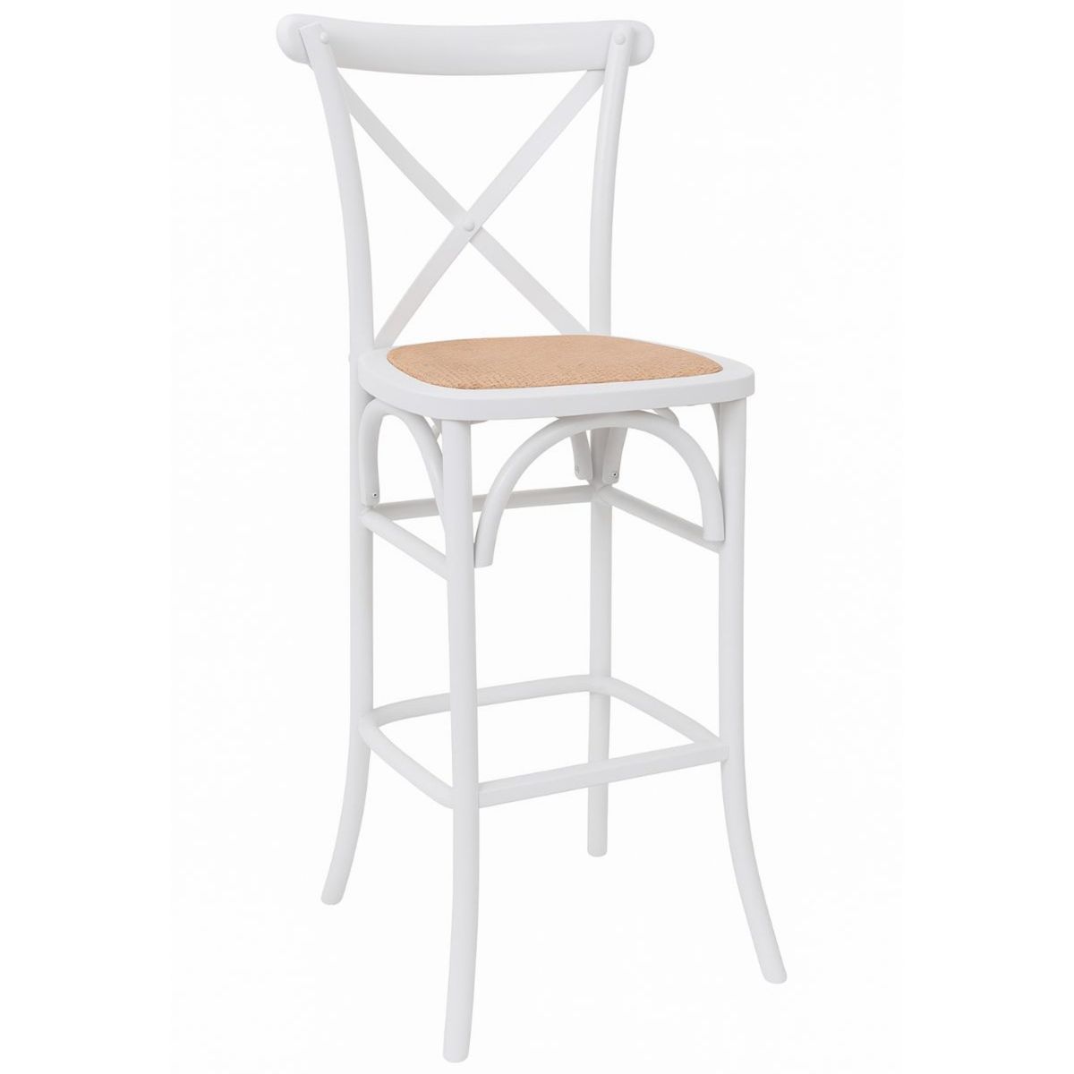 HABITA2 CHILE - Taburete Crossback de Madera 66 cm