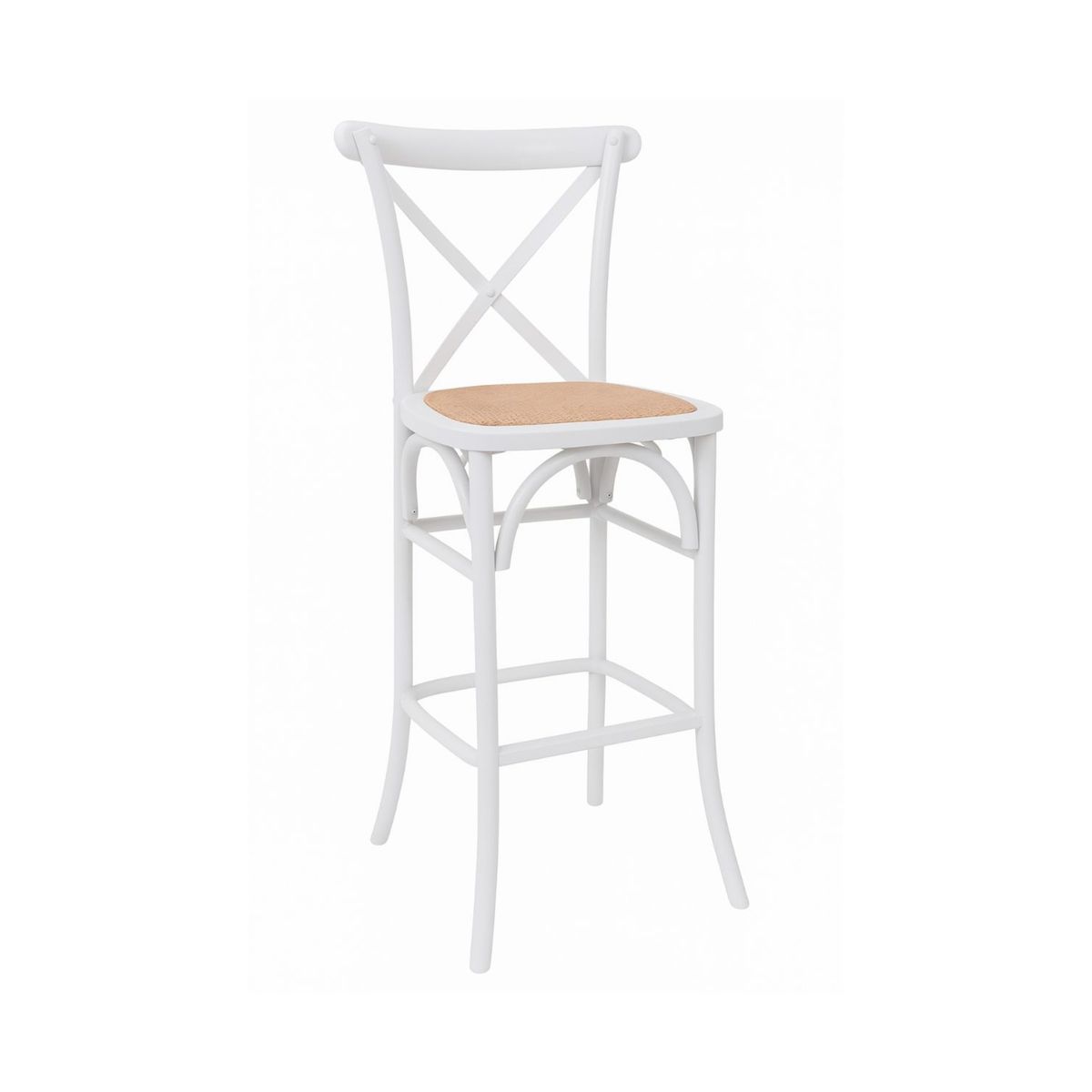 HABITA2 CHILE - Taburete Crossback de Madera 66 cm