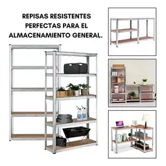 GENERICO - Rack Estante Galvanizado 180x90x40 Metalico Organizador PREMIUM