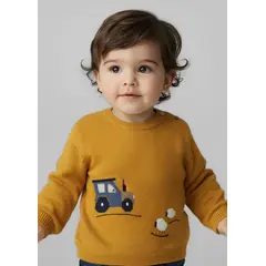 MAYORAL - Sweater tipo Jersey de manga larga para niño intarsia