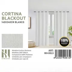 GENERICO - Juego De Cortinas Blackout 2 Paños 140x240 cm