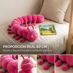 ARMONIA - Peluche Cuncuna Fucsia 80 cm Tipo Almohada