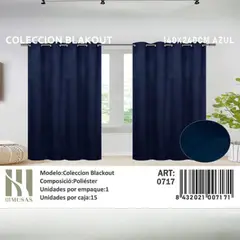 GENERICO - Juego De Cortinas Blackout 2 Paños 140x240 cm