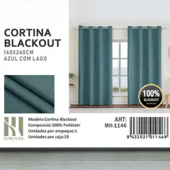 GENERICO - Juego De Cortinas Blackout 2 Paños 140x240 cm