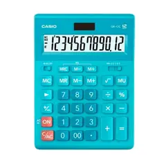 CASIO - CALCULADORA GR12C-LB 12 DIGITOS GRAN TAMAÑO