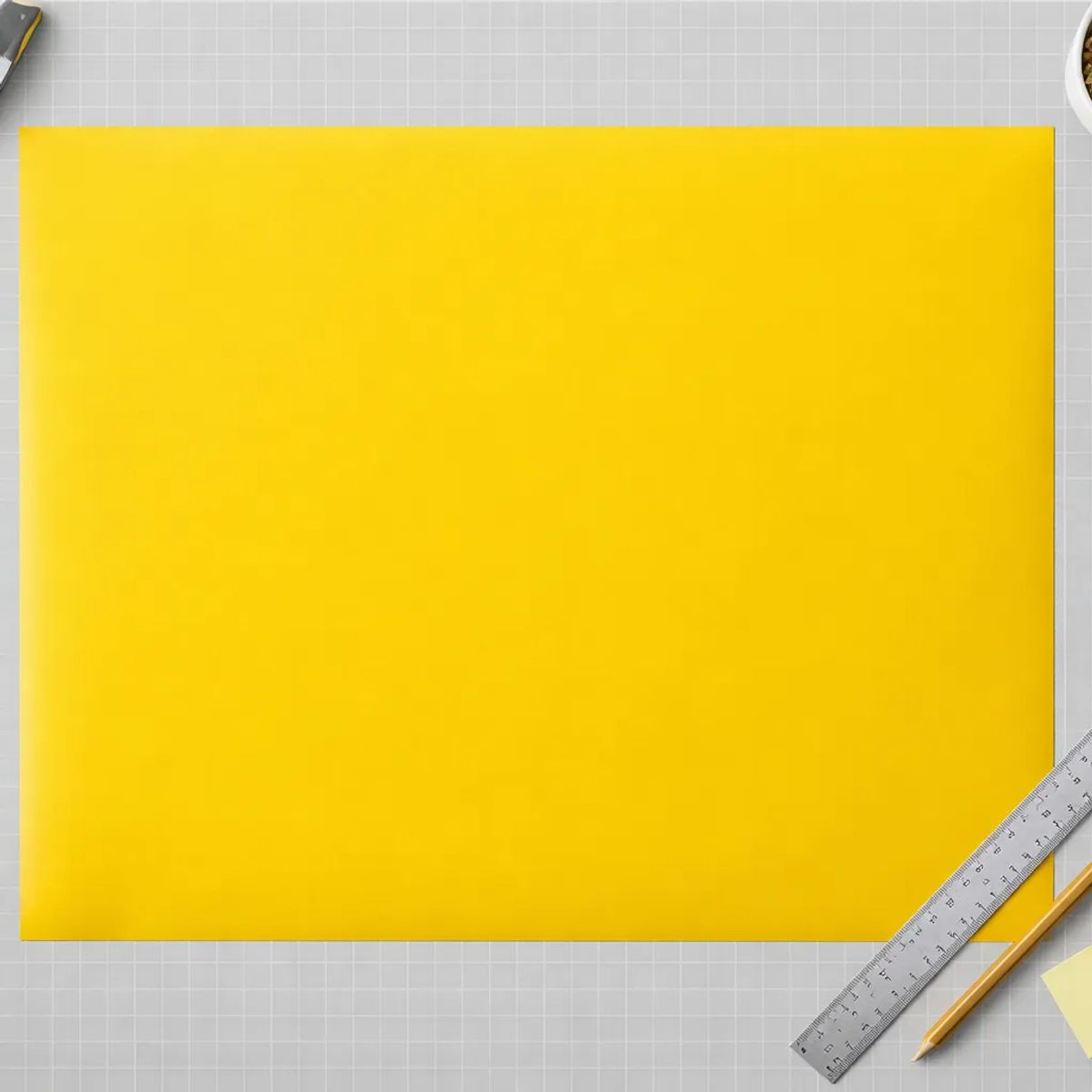 NEON - Vinilo Adhesivo De Corte Decorativo Amarillo Claro Mate 30 Cms X 5 Mts