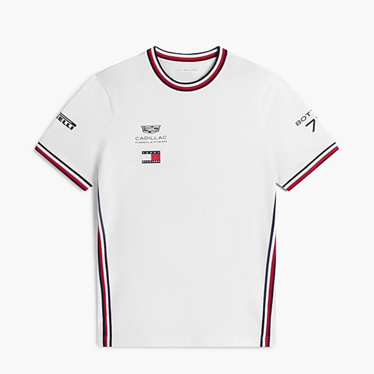 TOMMY HILFIGER - Polera TOMMY HILFIGER Cadillac F1 Team Valteri Bottas Oficial 2026 Blanco