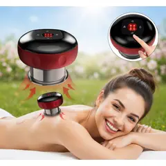 MOVI - Ventosa Eléctrica Inteligente 220V Succión, Vibración, Masaje y Alivio de Dolores + Anticelulitis