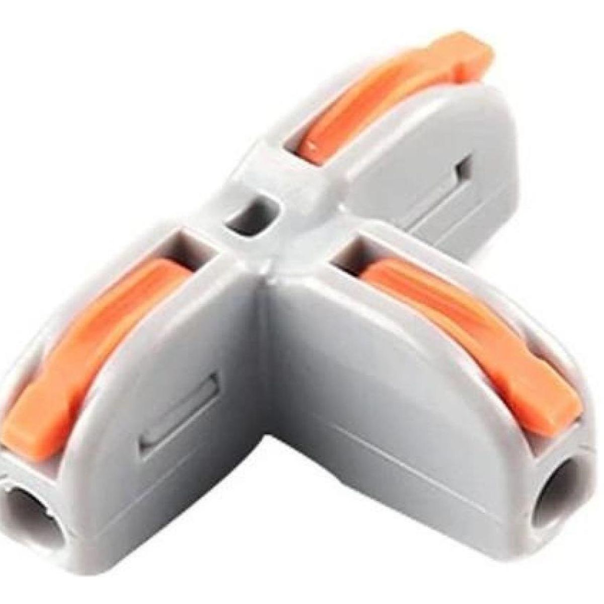 GENERICO - Conector Cableado Rápido Tipo Wago Entrada Salida Múltiples - Gris - Talla Única