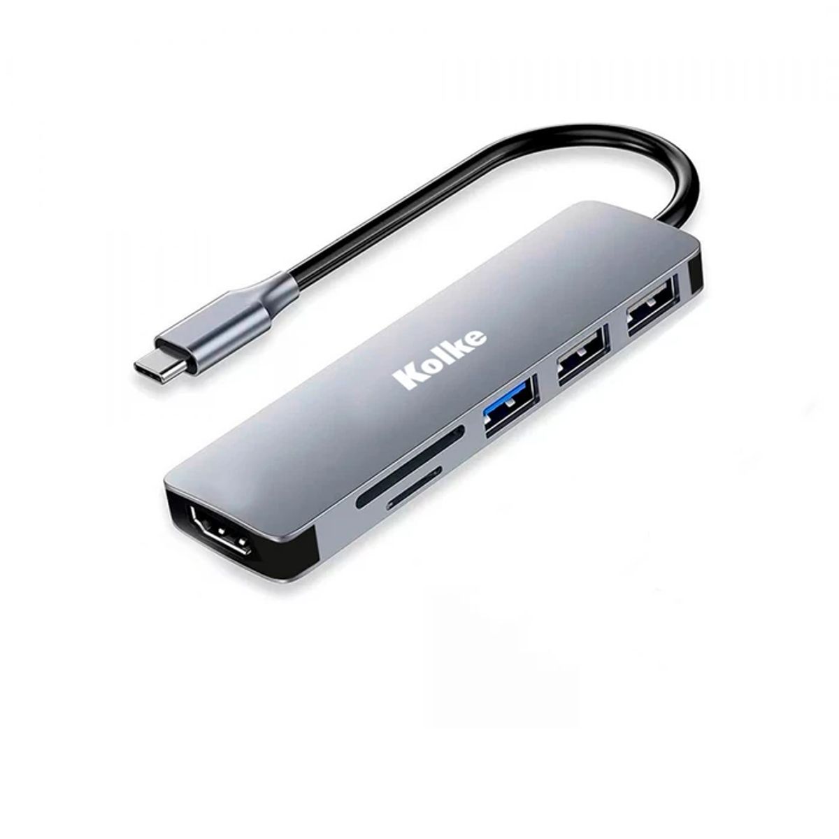 KOLKE - Hub Usb C Adaptador Kolke 6 En 1 Usb 3.0 Hdmi 4k Open Box