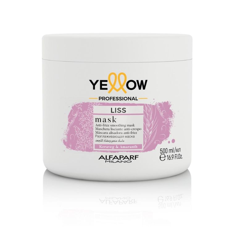 MASCARILLA ALISADORA CABELLO REBELDE YELLOW LISS ALFAPARF 500 ML