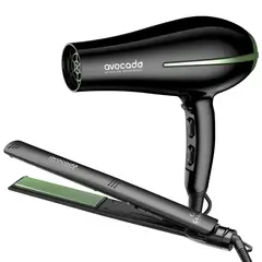 GAMA - Pack Secador Bora y Alisadora Elegance Avocado Active Oils