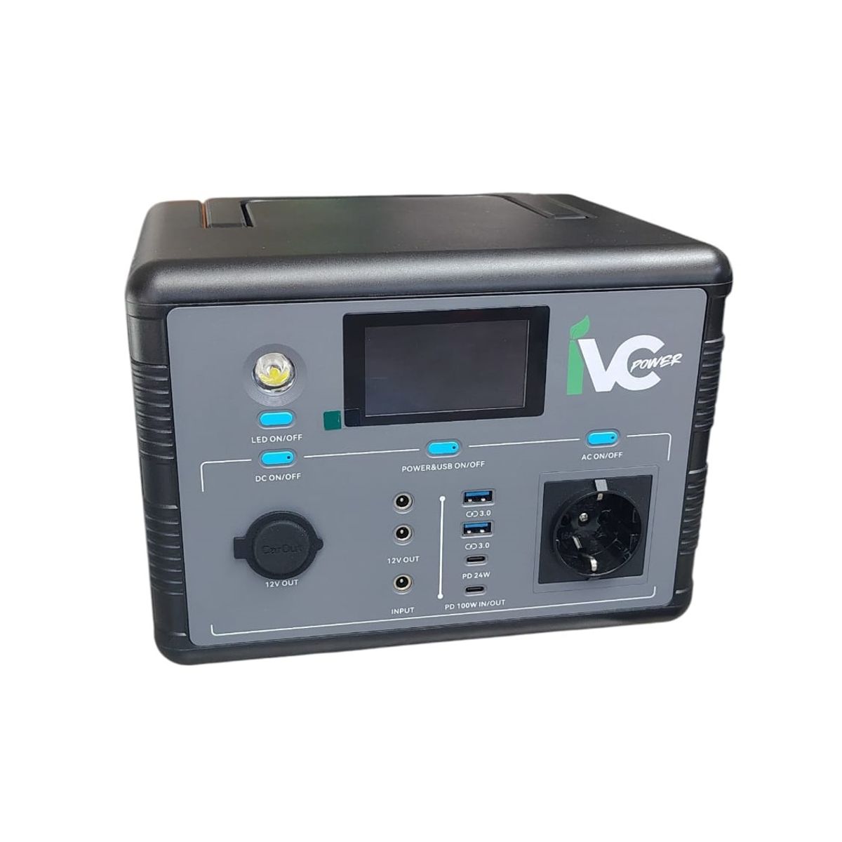 GENERICO - Estación de Energía Portátil 500W 12V/220V 8 Puertos de Carga