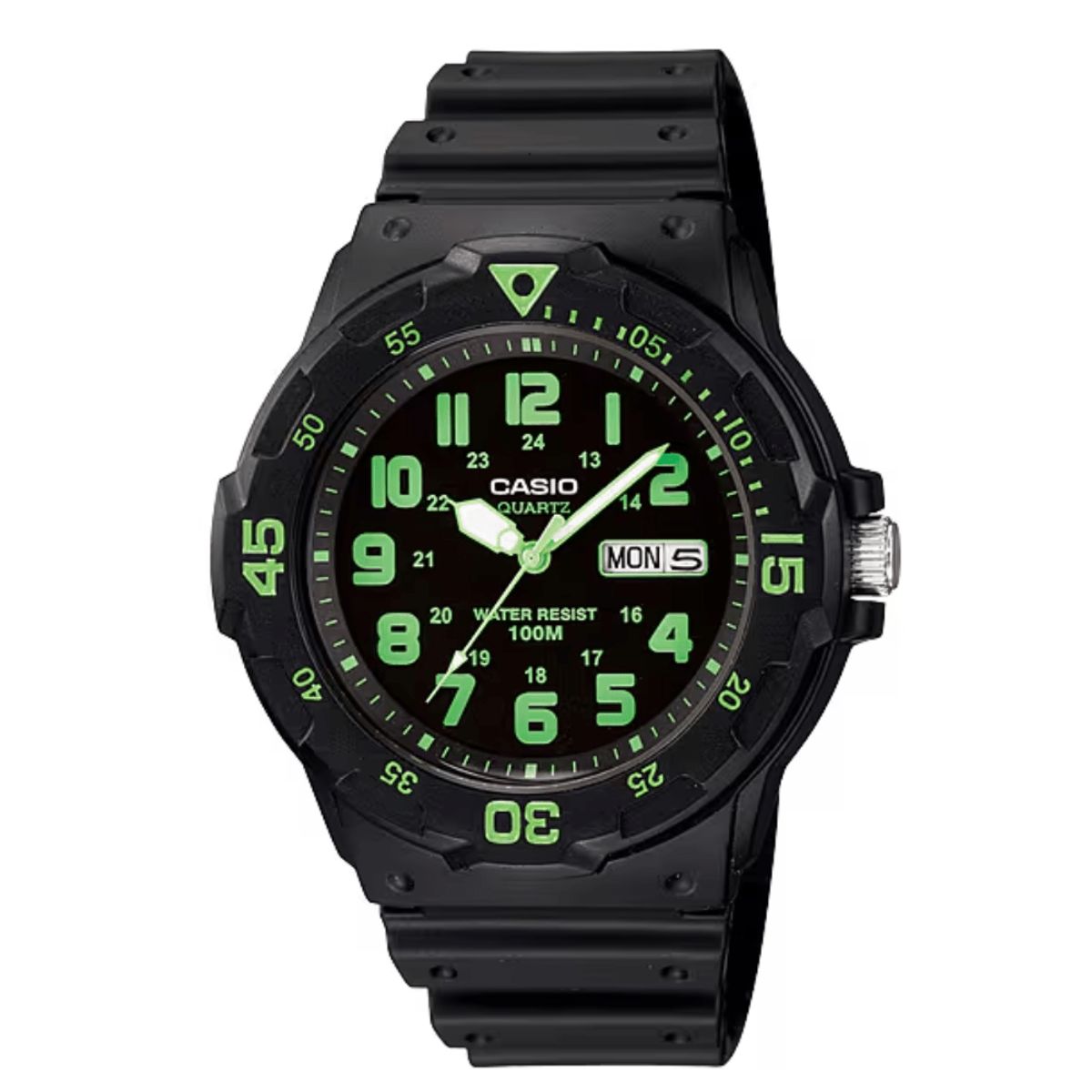 CASIO - RELOJ CASIO MRW-200H-3BVDF NEGRO VERDE