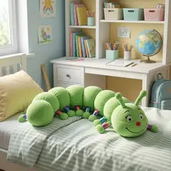 ARMONIA - Cuncuna Peluche Verde 80 cm Suave y Acolchada