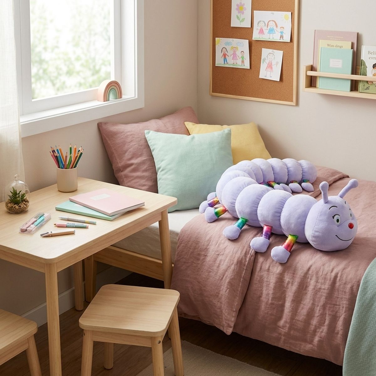 ARMONIA - Peluche Cuncuna Lila 80 cm Tipo Almohada