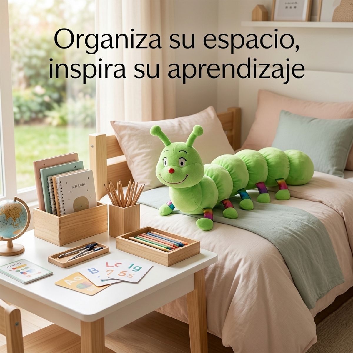 ARMONIA - Peluche Cuncuna Verde 80 cm Tipo Almohada