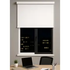 CLEMS - Cortina Roller Blackout Blanca 090x240