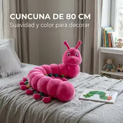 ARMONIA - Cuncuna Peluche Fucsia 80 cm Suave y Acolchada