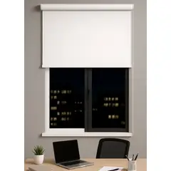 CLEMS - Cortina Roller Blackout Blanca 150x160