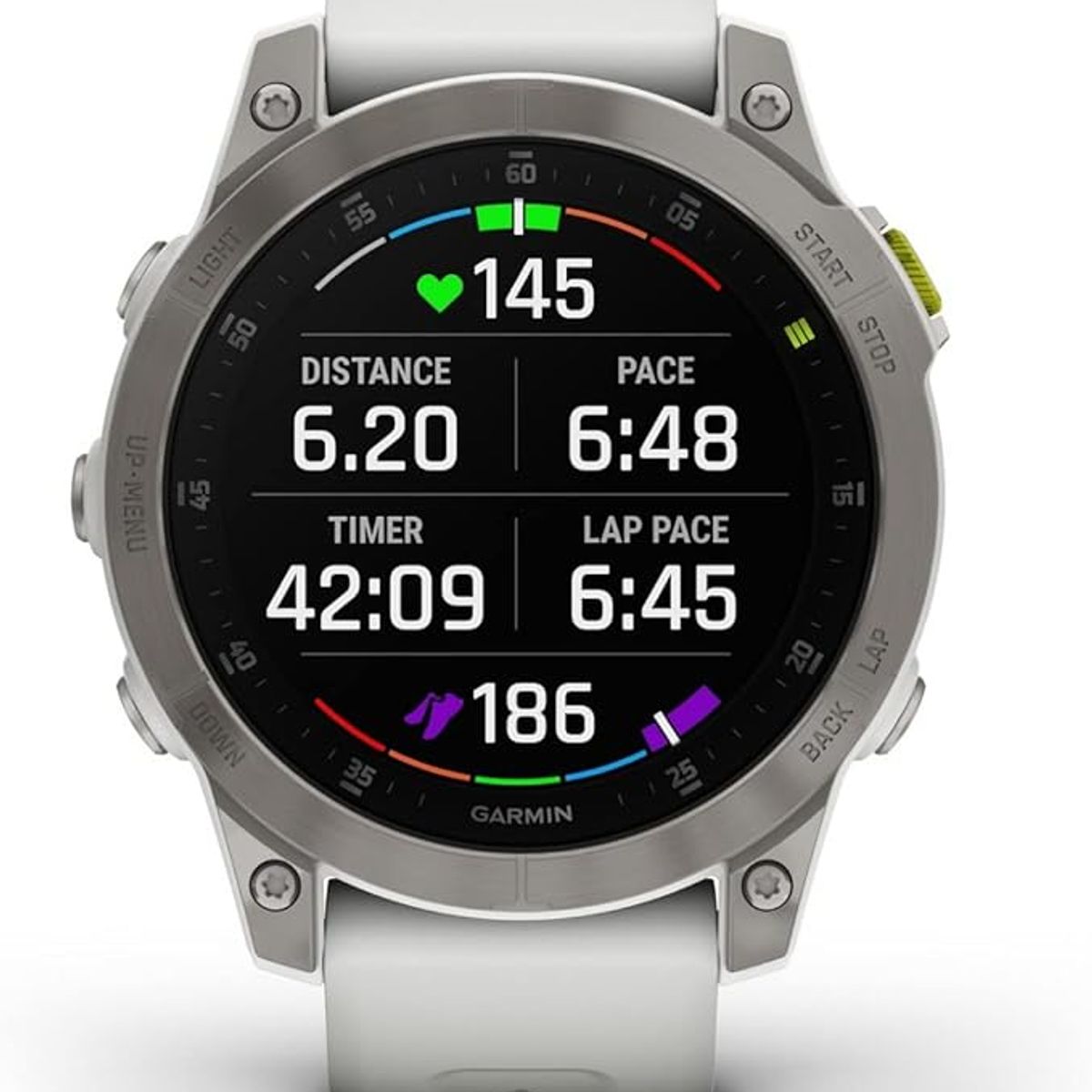 GARMIN - epix Gen 2, Smartwatch Activo Premium, Titanio Blanco de 47 mm, Reacondicionado de Fábrica