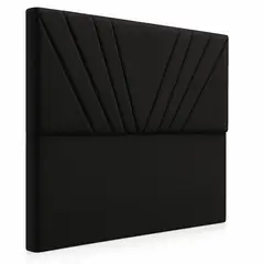 GENERICO - Respaldo Diseño en V al piso KING Fela negro