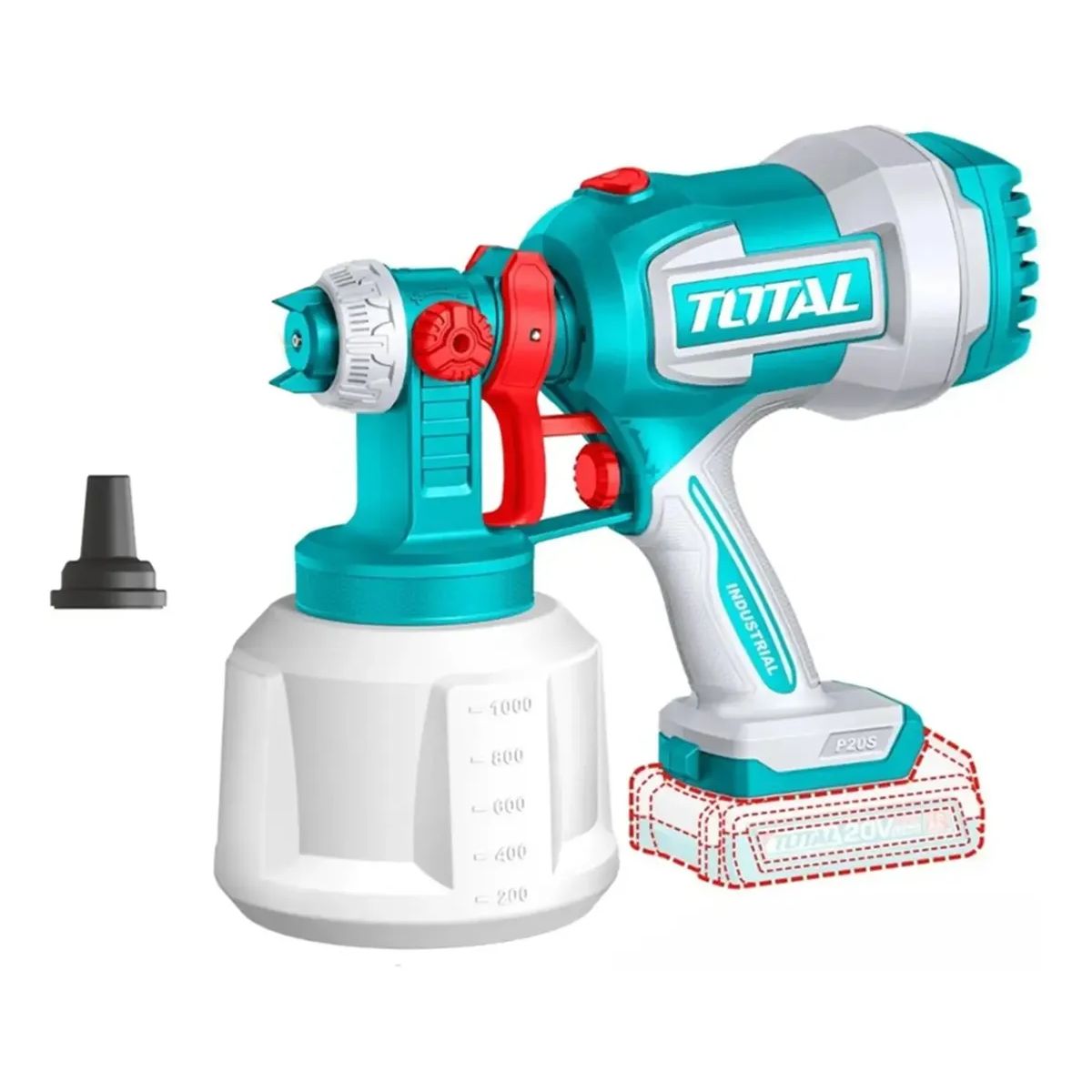 TOTAL TOOLS - Pistola Pintar Inalambrico 20v 800ml Total